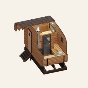 Овальная баня 4м*2м