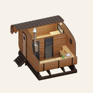 Овальная баня 4м*3м